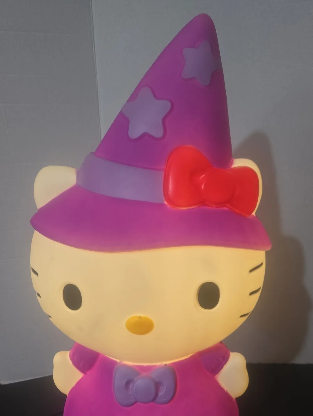 Hello Kitty Blow Mold Witch Halloween Lighted Yard Decor Sculpture 22” Plug-in